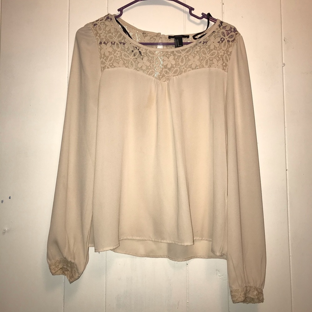 Cream colored blouse